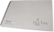 Artway Tree Free - Spiral Bound A3 Cotton Rag Paper Sketchbook - White - 40 Pages/20 Sheets Made of 250gsm 100% Cotton Rag Paper - 100% Recycled Sketchbook