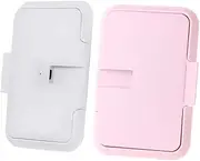 Anneome 2pcs Portable Wipe Warmer with Compact Tissue Heater for Car Home Maintains Stable Temperature for Newborn Wipes for Go Parents