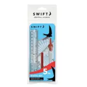 Maths Set - 5 Piece School Stationery Geometry Math Measure Pack