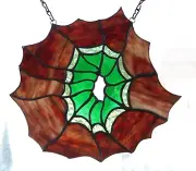 Handmade Stained-glass window/ panel of a geode