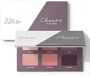 [224] Cosmetics Eyeshadow Palette Cheers To The Future: Natural, Vegan & Cruelty Free, Feel Good Formula & Free from Paraben and Silicones - 6 Plum Tones