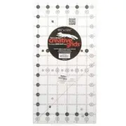 CREATIVE : 12" x 6" CUTTING GRID RULER. CLEAR W/ BOLD MARKINGS.. NEW! $22