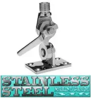 MARINE GRADE 316 STAINLESS STEEL BOAT AERIAL CB UHF ANTENNA RATCHET MOUNT 35039