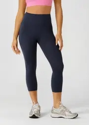 [Lorna Jane] Amy No Ride Phone Pocket 7/8 Leggings in Blue, Size - XL XL Imperial Blue