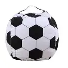 Stuffed Animals Toy for Kids Storage Bag Football Pattern Beanbag Chair Child