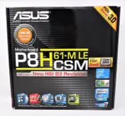 ASUS P8H61-M LE CSM R3.0 LGA1155 MATX VID LAN SOUND 6-USB PCI-E MOTHERBOARD, NEW