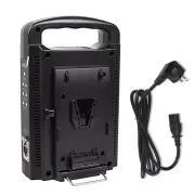 BP-2CH Dual Quick Battery Charger&AC Adapter for 14.4V/14.8V V-mount Battery