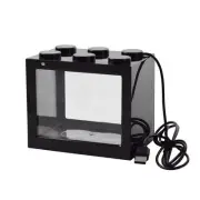 USB Mini Fish Tank, Desktop Micro-Landscape LED Aquarium Kit, Building Blocks...