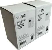2 Pk UltraPro Daysmart 7-Day Digital Timer Outlet 2-Grounded 40958 (New in Box)