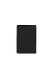 Saint Laurent Tiny Cassandre Passport Case in Matte Leather with Black Hardware in Black