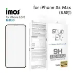 IMOS IPHONE XS MAX 6.5吋「神極3D款」點膠3D 2.5D滿版玻璃貼(黑邊)