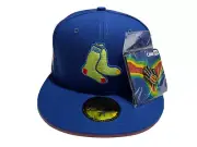 Boston Red Sox New Era Lids Hat Drop Thermal Scan Fitted Sz 7-3/8 with Hat Pin