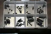 5-40 X 1/4" THRU 1" FLAT SOCKET HEAD CAP SCREW ALLOY BLACK ASSORTMENT