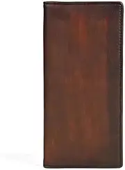 [SLEDEZ] Punk Wallet Simple Leather Wallet Vintage Men's Long Wallet
