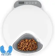 Advwin Automatic Cat Feeder for Wet & Dry Food, Timed Pet Food Dispenser with 2 Ice Packs, 4 Meals Per Day Fresh Food Refrigerated, Battery Operated Auto Feeder for Cats Small Dogs
