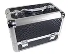 Professional Artist Makeup Train Case Organizer Gift Set (Black_Checker)