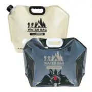 Portable Water Bag With Faucet For Camping Folding Container Bag 8L Collapsible
