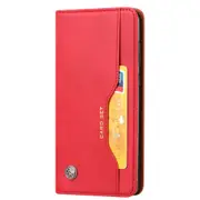 Knead Skin Texture Horizontal Flip Leather Case for Xiaomi CC9e / A3, with Photo Frame & Holder & Card Slots & Wallet(Red)