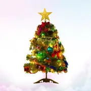 Glowing Christmas Tree Hinged Christmas Tree Star Treetop Ornaments
