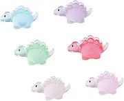 GALPADA 6pcs Mini Dinosaur Ornaments Resin Figurines for DIY Micro Landscape Creative Garden Decorations Compact Dino Decor for Personal Touch