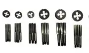 BSW LEFT HAND THREAD TAP DIE SET 3/16, 1/4, 5/16, 3/8, 7/16, 1/2 ENGLISH THREAD