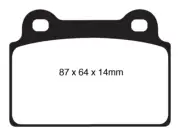 EBC for Mitsubishi 08-16 Lancer Evo 10 2.0 Turbo (1 piece rotor) Yellowstuff (for: Mitsubishi)