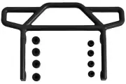 RPM 70812 - Rear Bumper, Black, Traxxas E-Rustler