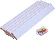 Cork Bulletin Bar Strip by Memo Board 38cm Wide for Office 50 Pushpins Included
