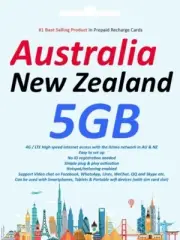 30 days 5GB Vodafone Aust & NZ Prepaid data SIM card 4G/LTE Anonymous Activation