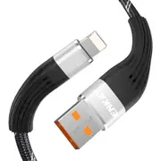ENK-CB201 Fishing Net Weaving USB to 8 Pin Data Transfer Charging Cable(Silver)