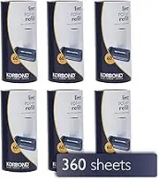 Korbond Lint Roller Refills 6 Pack - 360 Sheets Lint Rollers, Lint Remover, Pet Hair Remover, Dog Hair Remover, Clothes Roller Sticky, Pet Hair Remover Roller