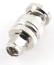 SMA Male to BNC Male Coax Adapter Connector - USA Ham Radio Seller