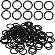 GANAZONO 100pcs Fire Extinguisher Seal Ring Part Seals Small Assort Material Gasket Kit Fire Extinguisher Mount Leak Sealing Cover Water Softener Bypass Valve Black Rubber