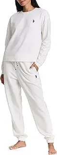 [U.S. Polo Assn.] Womens Long Sleeve Shirt and Pajama Pants Sleep Sleepwear Set
