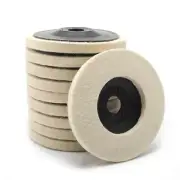 10pcs 4Inch Angle Grinder Tool Wool Felt Polishing Wheel Buffing Pads Disc