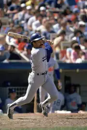Davey Lopes Of The Los Angeles Dodgers 1972 Old Baseball Photo