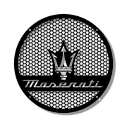 Flat CUSTOM Audio Protective Speaker Grille MASERATI Mesh Metal Sub Cover 1pc