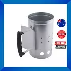 Jumbuck 3.7L Galvanised Steel BBQ Charcoal Chimney Starter Heat Coal freedeliver