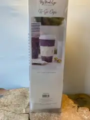 My Mind's Eye 12-Pack to go Cups 16oz with Lids and Sleeves Purple Passion Set