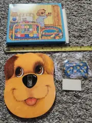1981 Avon Dog Light Switch Cover Golden Pup Kids Room Decor Switch Plate