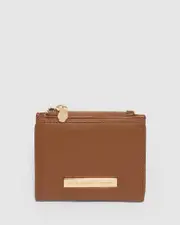 Brown And Gold Han Mini Wallet