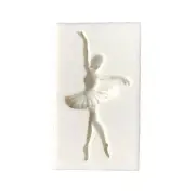 Ballet Girl Dancer Silicone Mold Fondant Chocolate Cake Stencil Decorating Tool