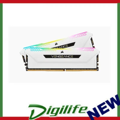 Corsair Vengeance RGB PRO SL 32GB (2x16GB) DDR4 3200Mhz C16 White Heatspreader