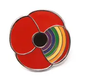 ANZAC PRIDE Inclusion and Respect Poppy Lapel Pin POPPY REMEMBRANCE