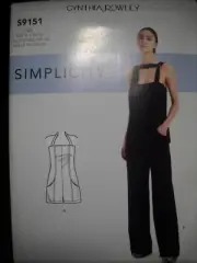 Jumpsuit and Romper Misses size 4-12 Simplicity 9151 Sewing Pattern