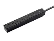 Monoprice 2-Pack 6 Outlet Surge Protector Power Strip, 201 Joules, Clamping