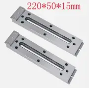 2x CNC Wire EDM Fixture Board Stainless Jig Part For Clamp And Level 220x50x15mm