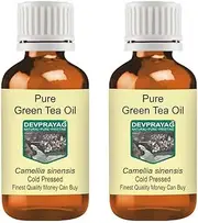Pure Green Tea Oil (Camellia sinensis) Natural Therapeutic Grade Cold Pressed (No-Fragrance) (Pack of Two) 100ml x 2 (6.76 oz)