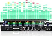 31-Band Stereo Graphic Equalizer, Graphic Equalizer Balanced Effect Controller Dj Digital Mixer Processor Dsp Feedback Eliminator, for Recording Studio, Broadcast Room