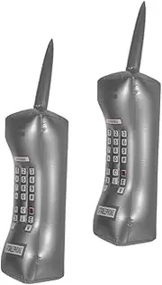 Alipis 2pcs Inflatable Mobile Phone Toys for Disco Party Decorations Retro Cell Phone Props Kids Props